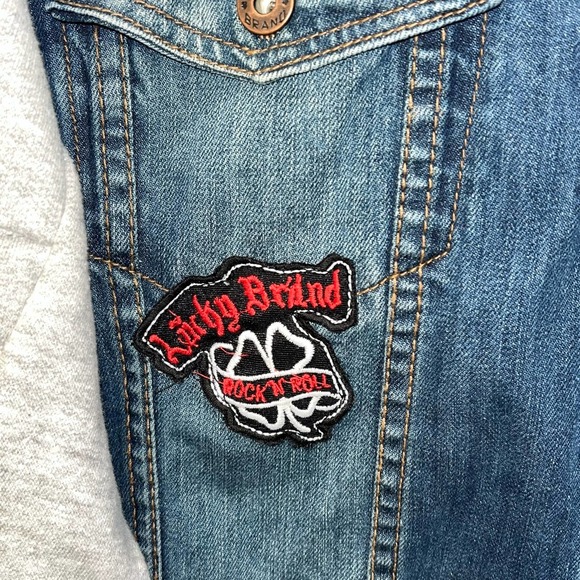 Lucky Brand Blue and Gray Jean Jacket - Picture 8 of 9